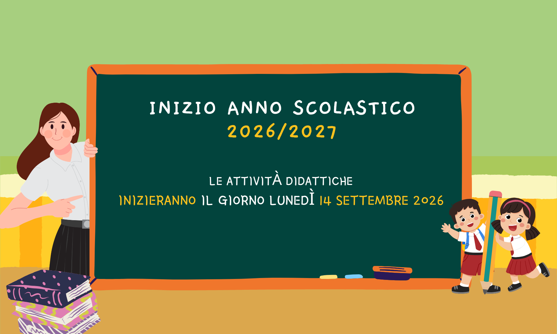 Inizio Anno Scolastico 2026-2027
